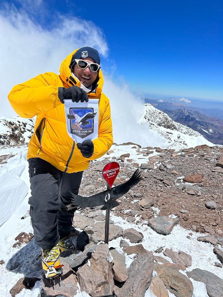 Un Tandilense En La Cima Del Aconcagua El Eco