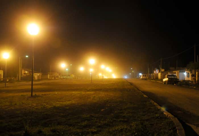 Culminó la renovación de luminarias de alumbrado público en La Movediza