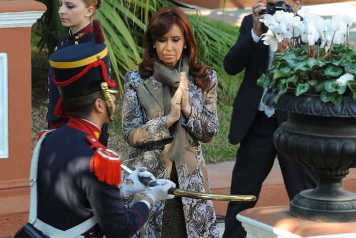 Cristina Kirchner depositó el sable de San Martín en el Museo Histórico Nacional