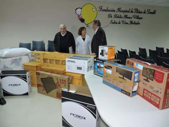 Importante donación de mobiliario al Hospital de Niños, con intervención papal