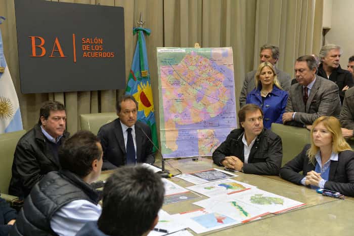 Scioli decretó la emergencia hídrica en la provincia de Buenos Aires