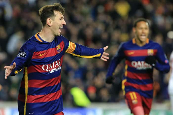 Fiesta del Barcelona ante la Roma: volvió Messi, que metió dos goles en el 6-1