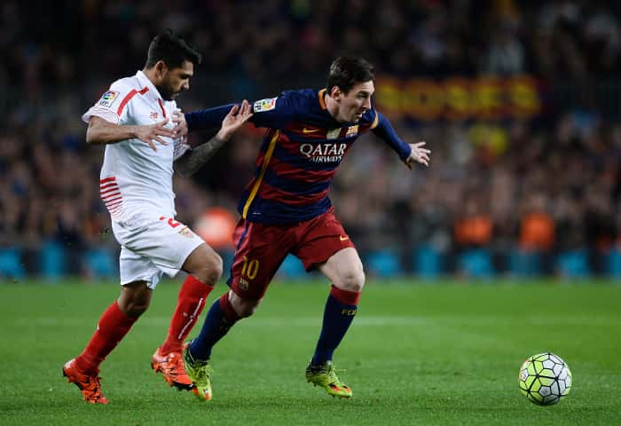 Con una “pincelada” de Messi, Barcelona dio vuelta al Sevilla y mantiene la ventaja