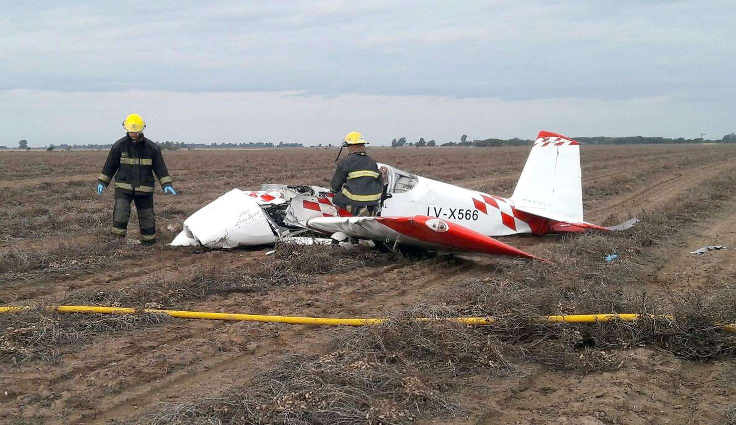 Un tandilense se encuentra en grave estado al desplomarse un avión