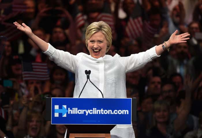 Clinton es la primera candidata presidencial mujer en Estados Unidos