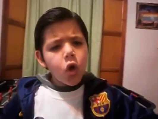 El nene tandilense de 8 años que le canta un tango a Messi para que no se vaya