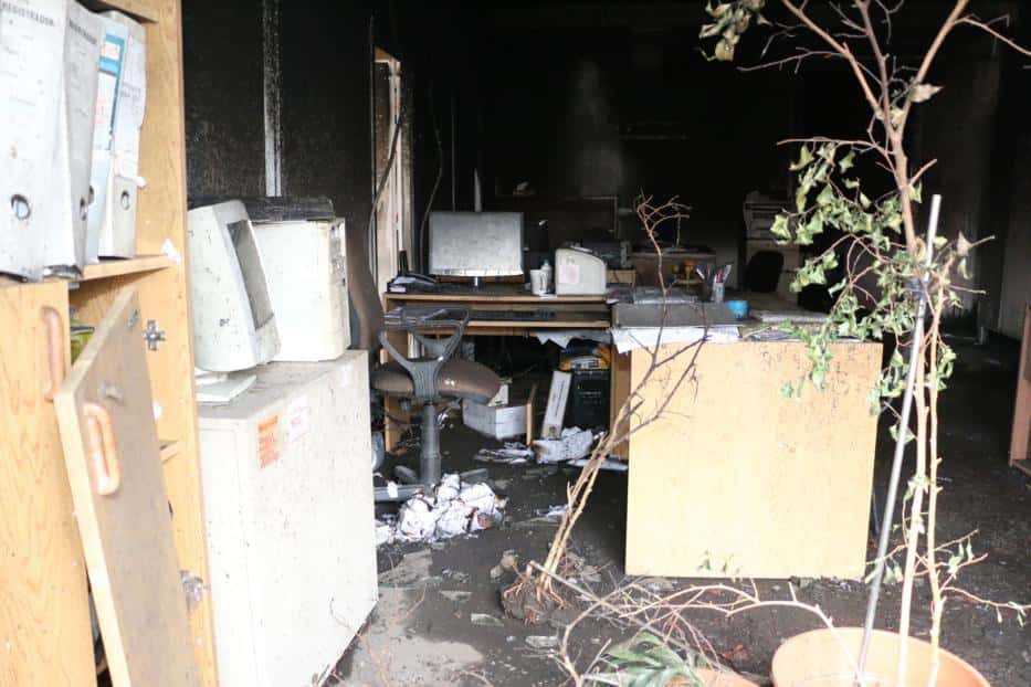 Un incendio, presuntamente intencional, afectó las oficinas de la Secretaría de Desarrollo Social
