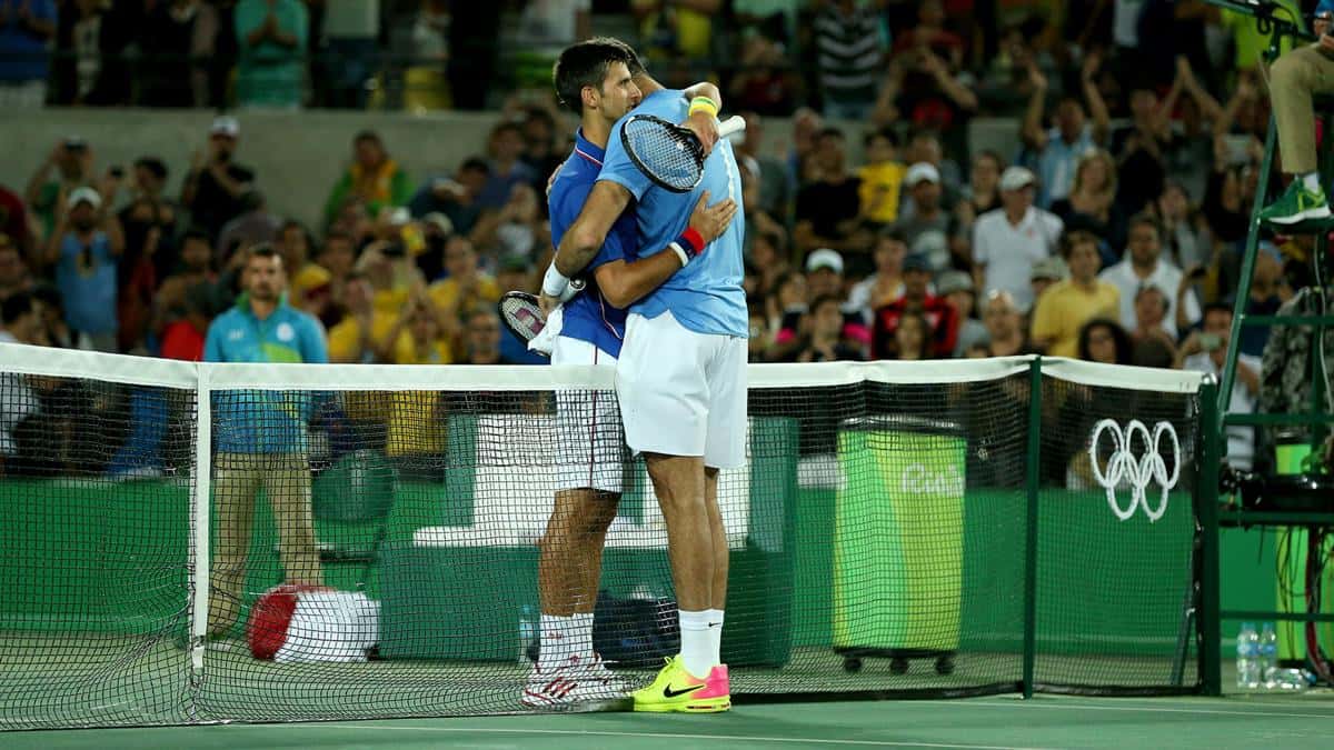 Del Potro reveló lo que le dijo Djokovic al terminar el partido para hacerlo llorar