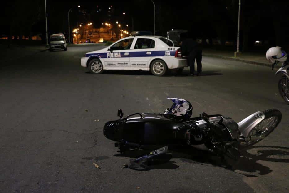 Dieron de alta al motociclista  accidentado en la diagonal  del Parque Independencia