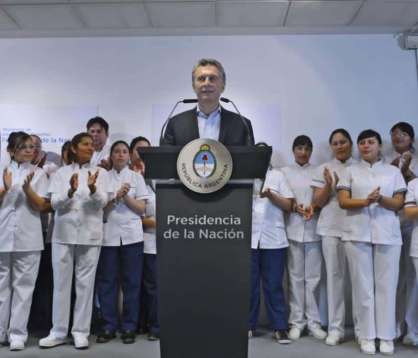 Macri lanzó el Programa Nacional  de Formación de Enfermería