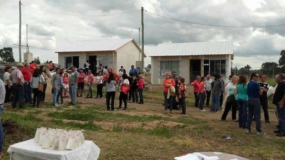 Cáritas San Cayetano inauguró  cuatro viviendas en La Movediza
