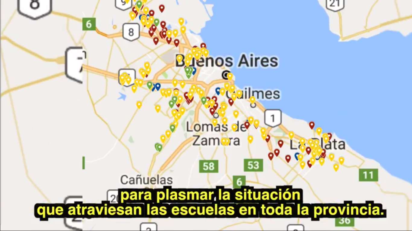 Buscan declarar la emergencia edilicia escolar con la ayuda de una mapa interactivo