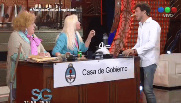 El show del tandilense “Pico” Mónaco con Susana Giménez
