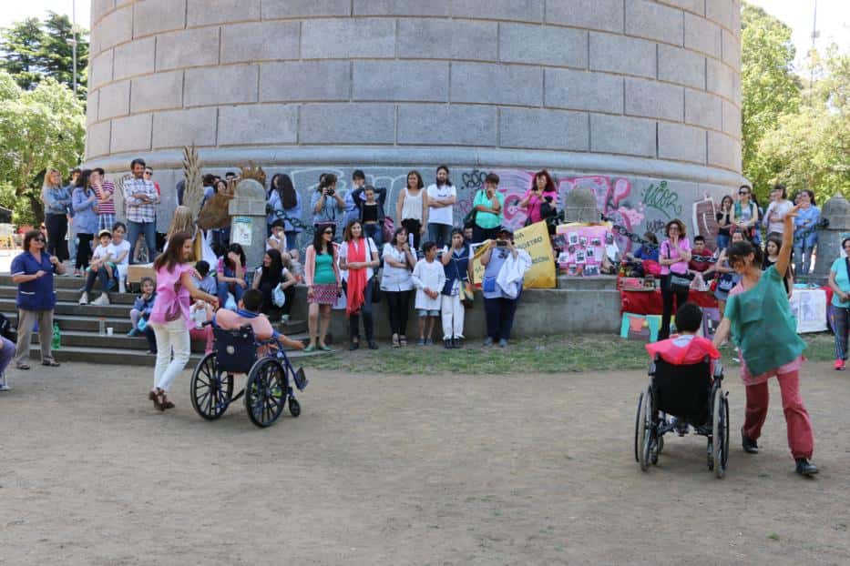 Se realizó una muestra en la Plaza  del Tanque, sobre los proyectos elaborados en la escuela pública