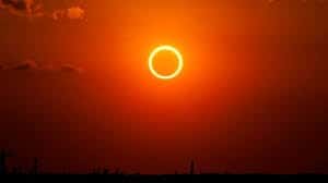El eclipse de sol anular podrá observarse durante gran parte de la mañana de hoy