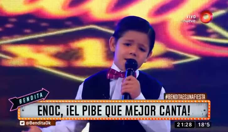 Enoc volvió a brillar en la televisión argentina: ahora en Bendita