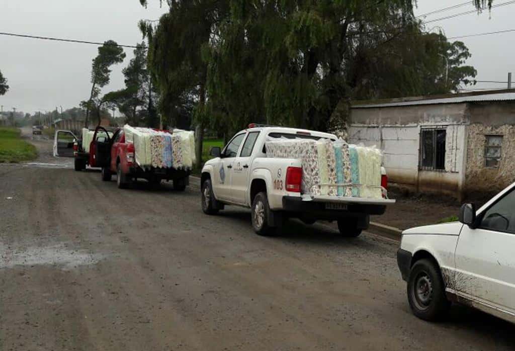 Desarrollo Social asistió unas 110 familias afectadas por las lluvias, la mayor parte de Villa Aguirre