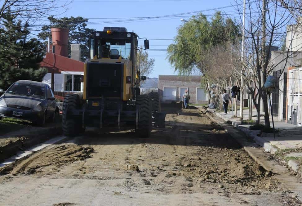 El Municipio comenzó las obras  de pavimentación en 22 cuadras