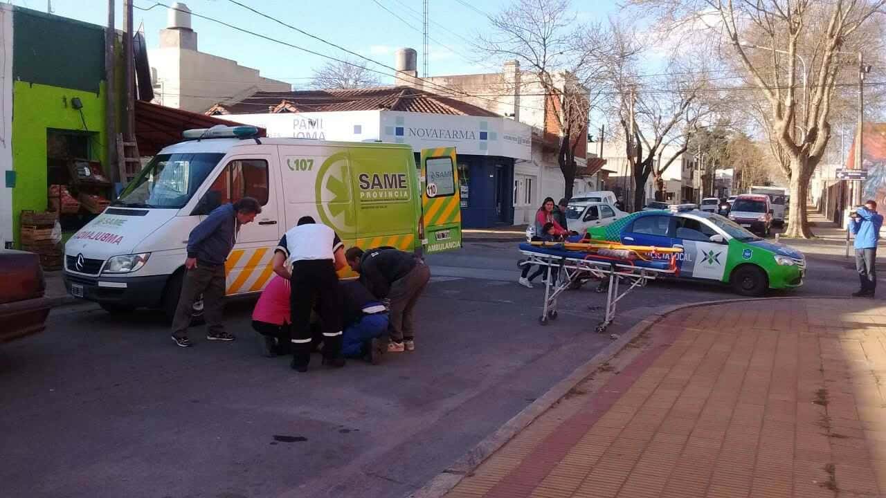 Una mujer fue atropellada en Basílico y Quintana
