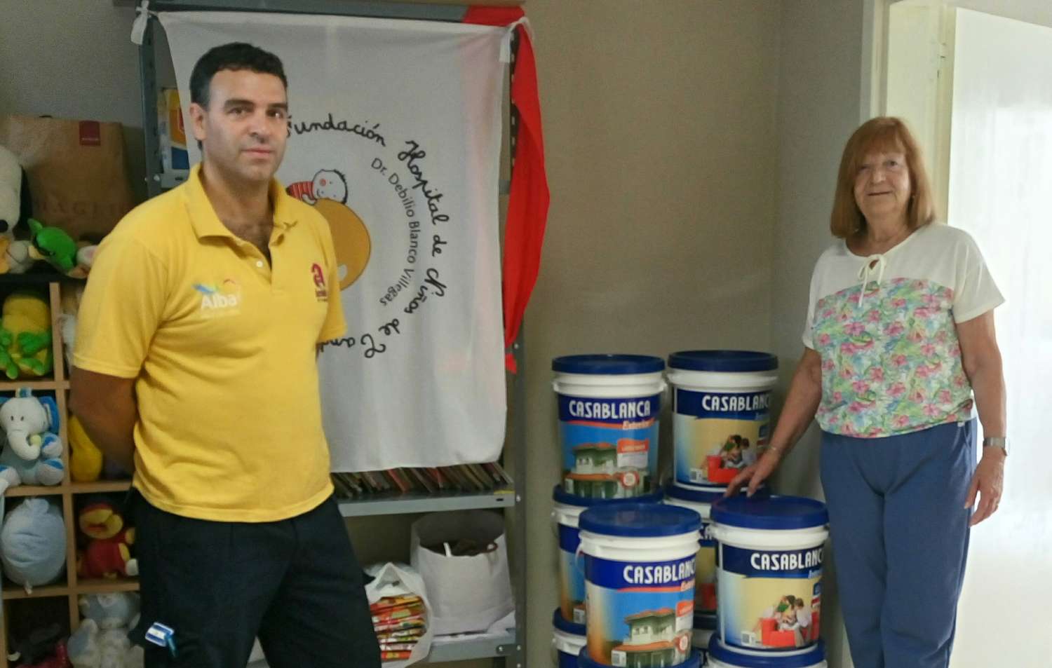 El Hospital de Niños recibió una donación importarte de Pinturerías Ámbito