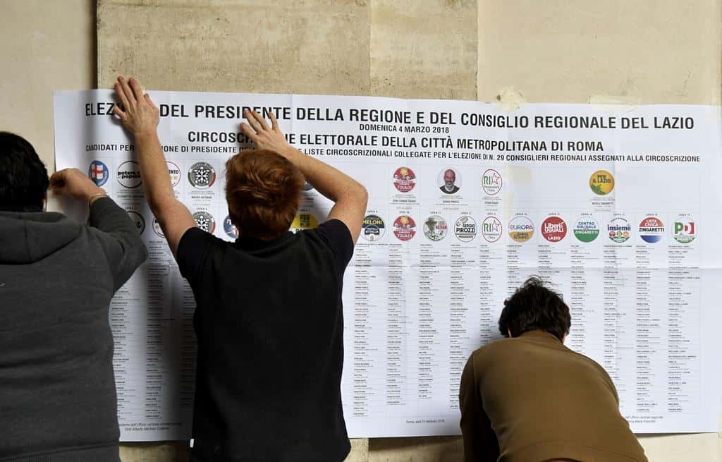 Con escenario abierto, Italia acudirá hoy a las  urnas para la elección de un nuevo gobierno