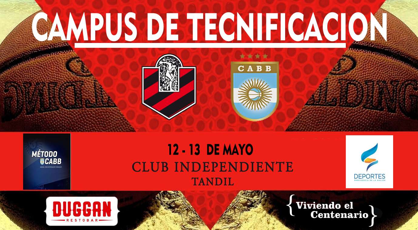 El Club Independiente será anfitrión del campus mixto de tecnificación de la CABB