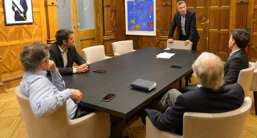 Calleri y Zabaleta se reunieron con Macri