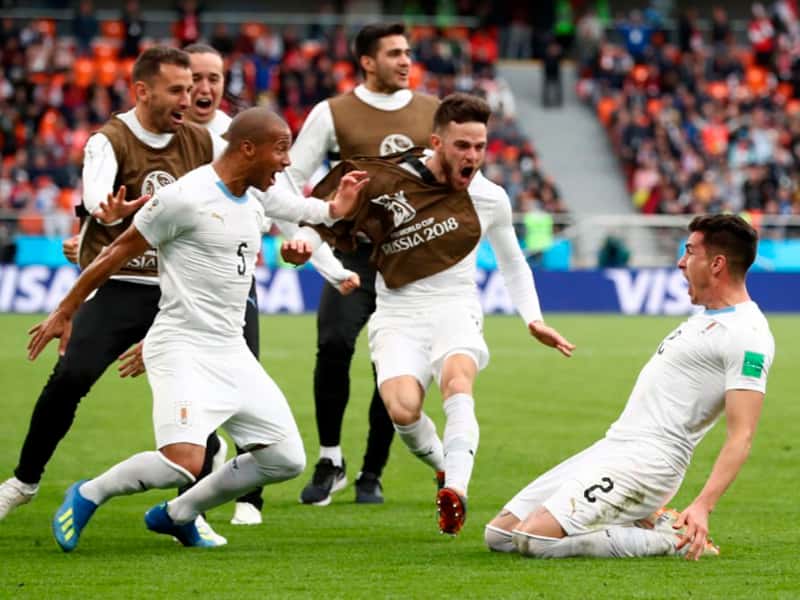Uruguay le ganó a Egipto con un gol sobre el final