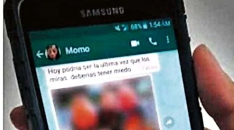 Denuncian que el “juego del Momo” amenazó a una menor