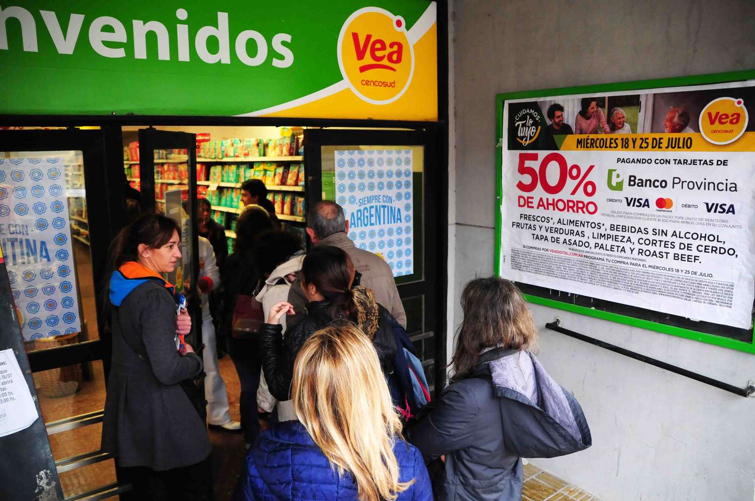 El Banco Provincia puso fin al 50 por ciento de descuento en los supermercados 