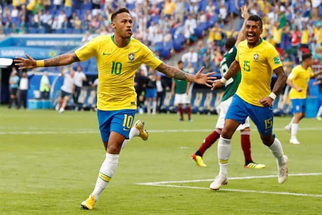 Brasil fue más que México y sigue adelante en el Mundial