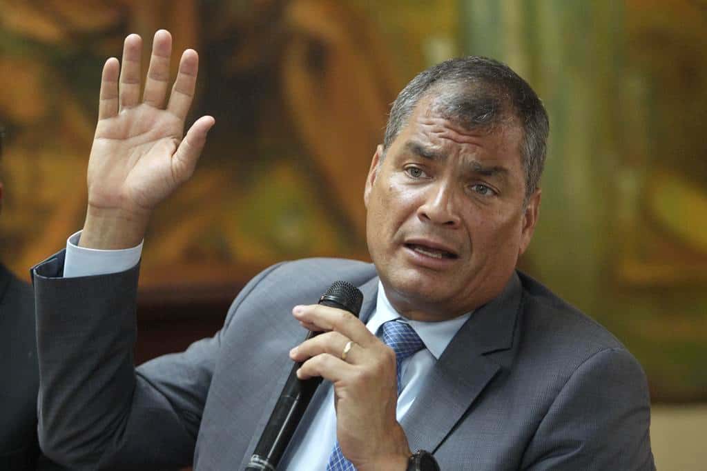 Correa denunció un “complot”  del actual gobierno de Ecuador