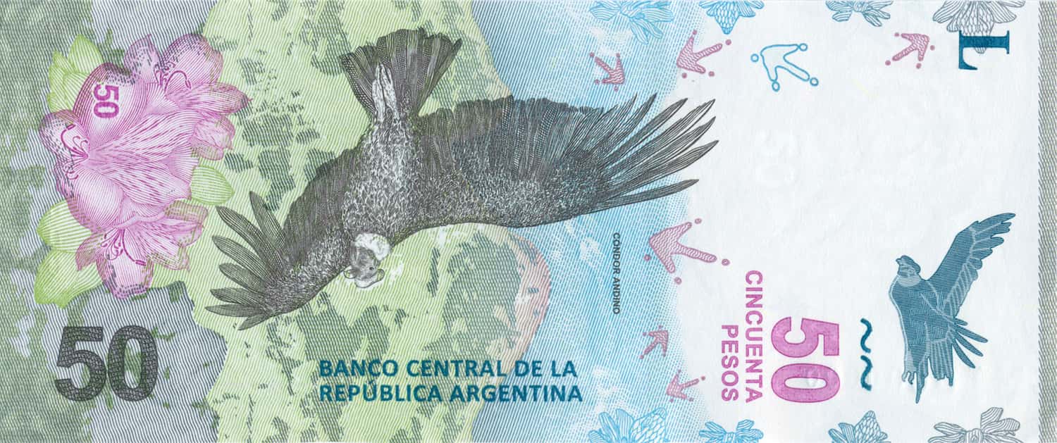 Ya circula el nuevo billete de 50 pesos con la imagen del cóndor