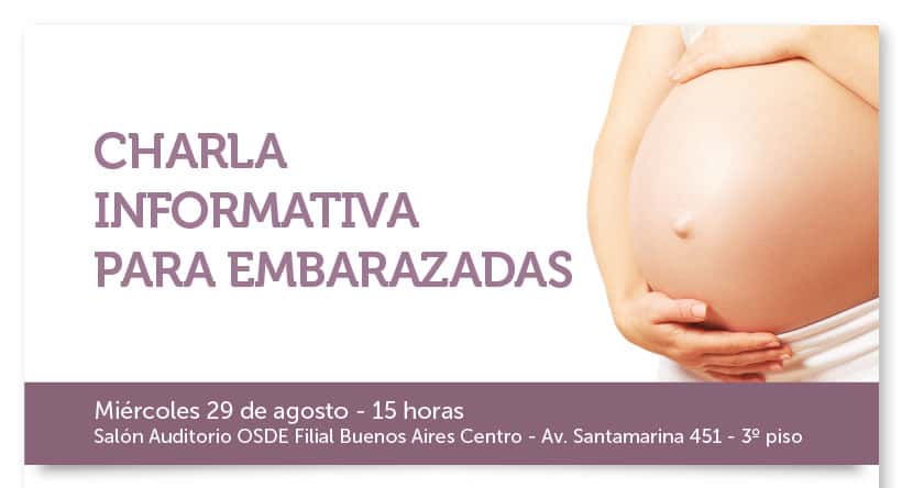 Charla informativa para embarazadas en la Fundación OSDE