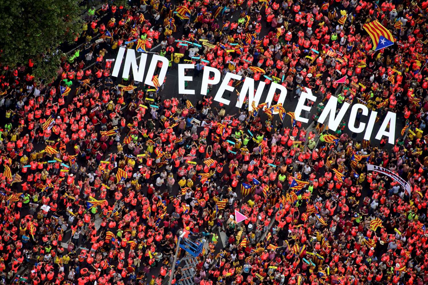 Un millón de independentistas mostraron su poder en Barcelona
