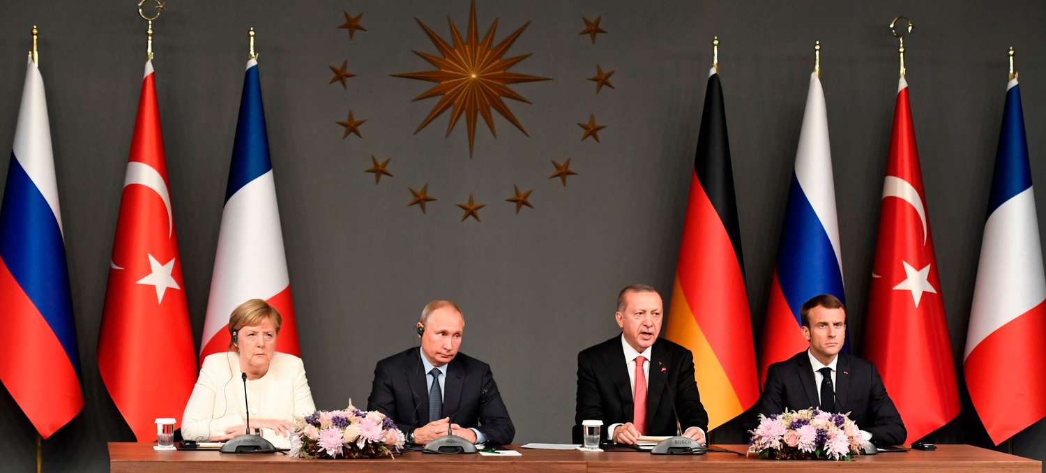 Cumbre inédita entre Rusia, Turquía, Francia y Alemania