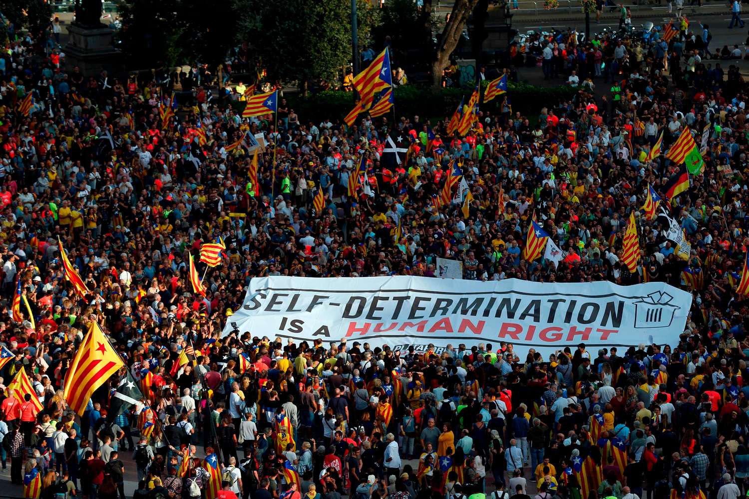 Independentistas catalanes, divididos en el primer aniversario del referéndum
