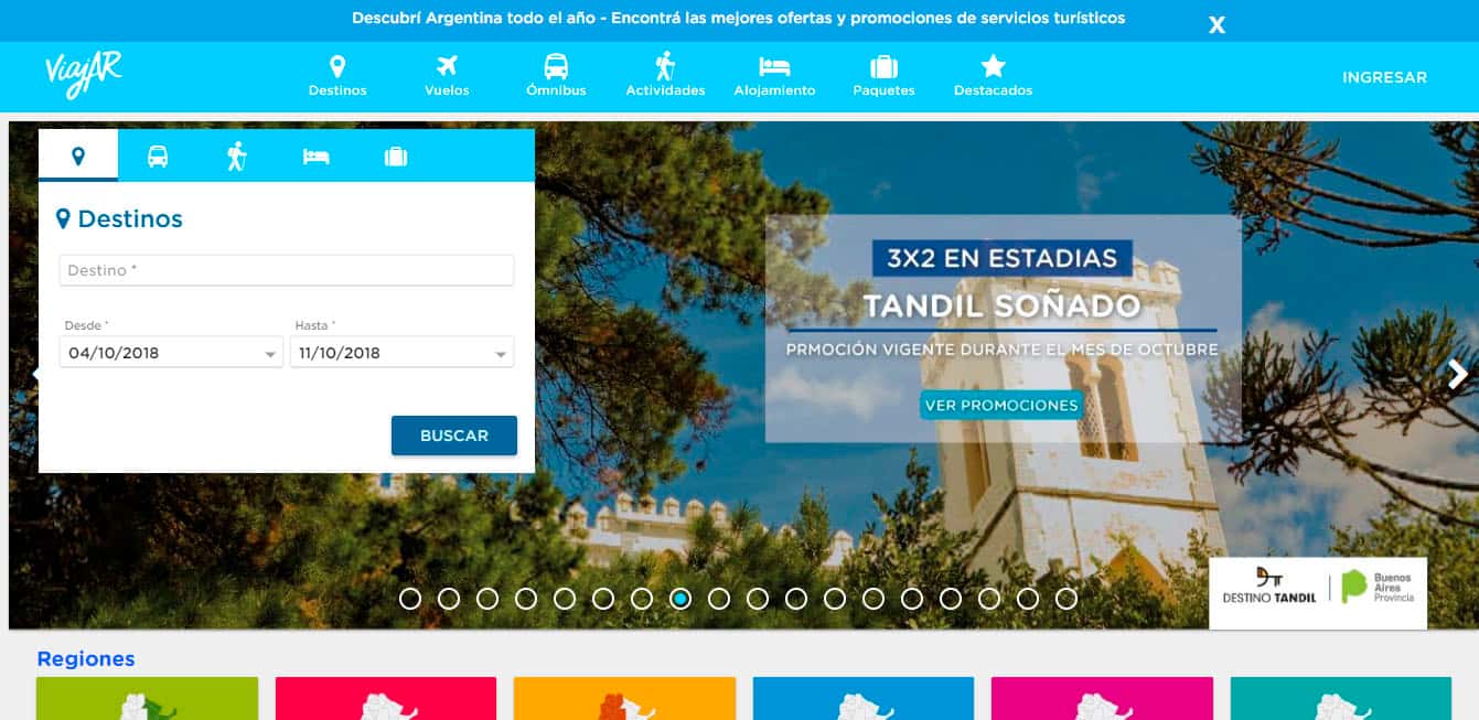 Lanzan una web para viajar más barato por la Argentina