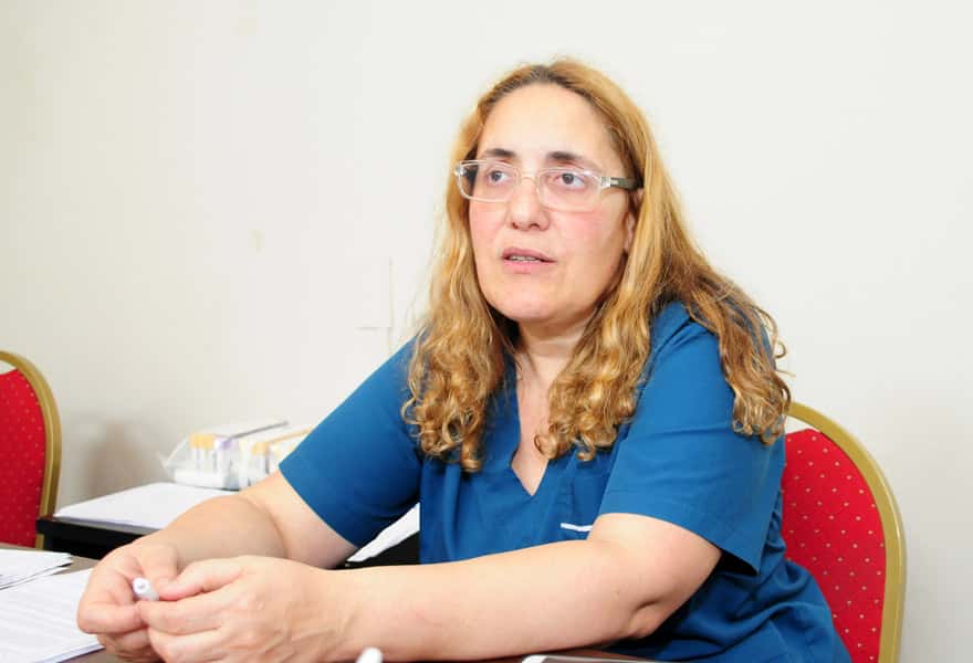 Graciela Doñate, técnica en Hemoterapia