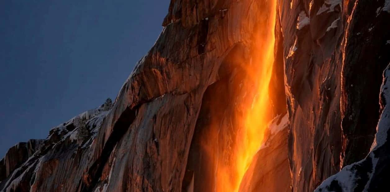 La “cascada de fuego”, un espectáculo único en el parque nacional Yosemite