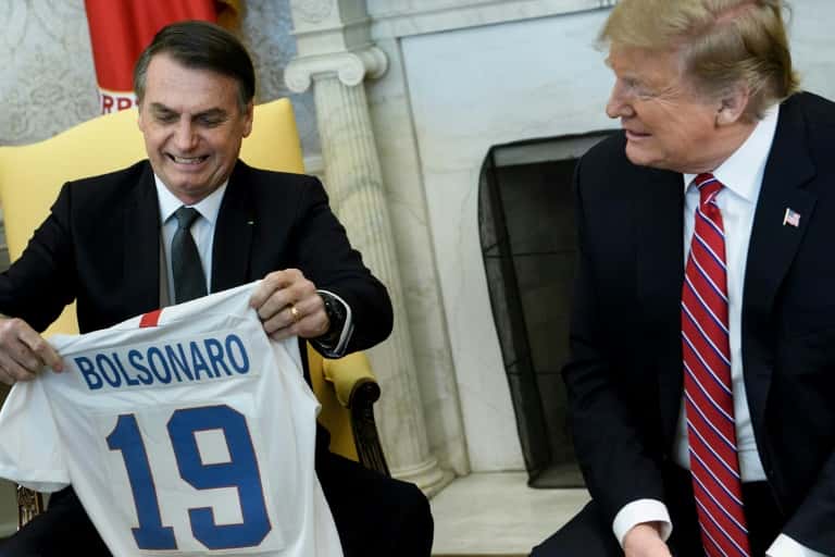 Trump destacó el lazo con Brasil al recibir al presidente Bolsonaro