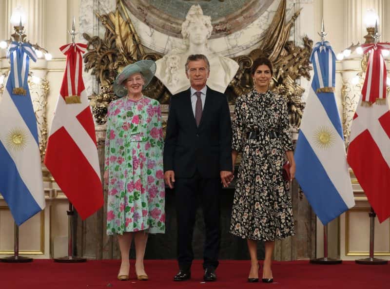 El presidente Mauricio Macri recibió a la reina Margarita
