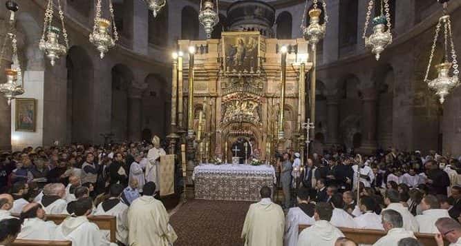Cristianos católicos celebraron la resurrección en Jerusalén