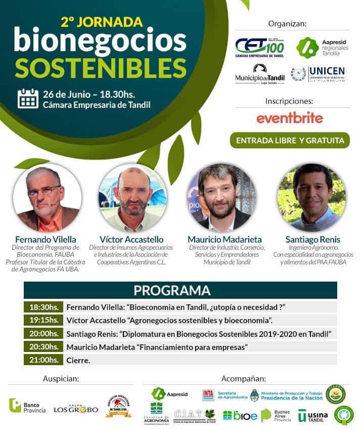 Se realizará esta tarde la segunda jornada de bionegocios sostenibles