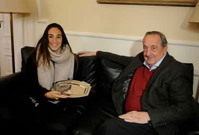 El Intendente reconoció a Agustina Barroso por su participación en la Copa Mundial Femenina