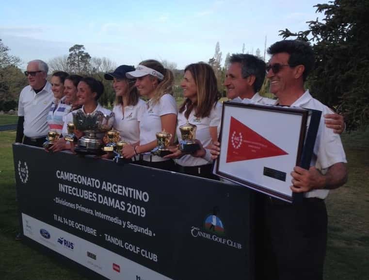 Tandil Golf Club se consagró campeón del Interclubes de damas