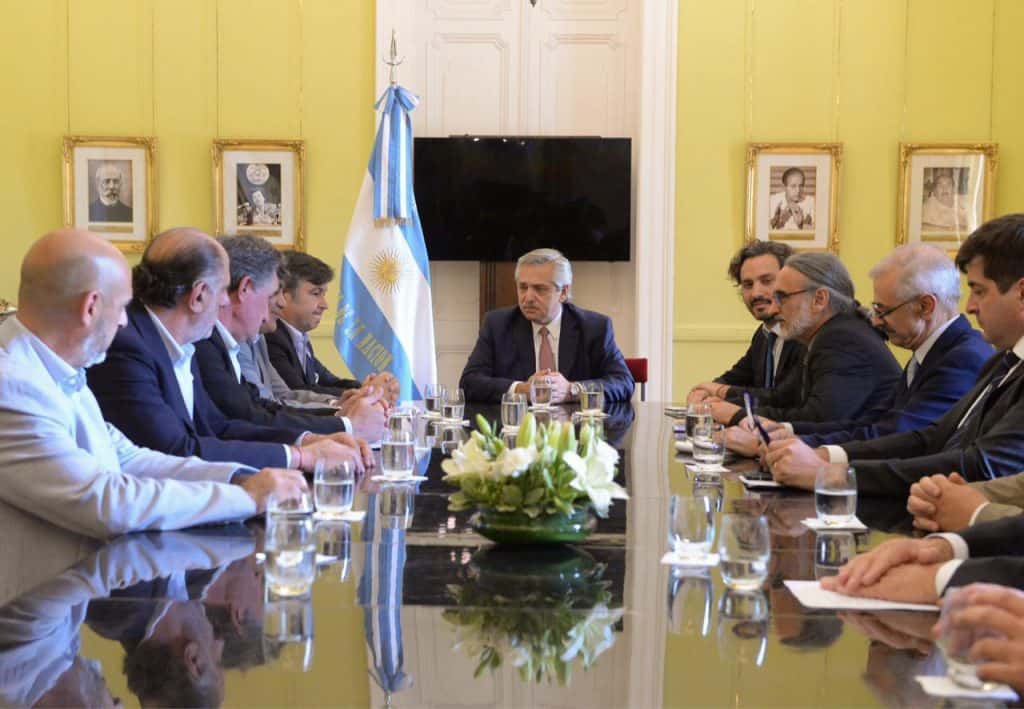 El Presidente Alberto Fernández recibió a los referentes de la Mesa de Enlace