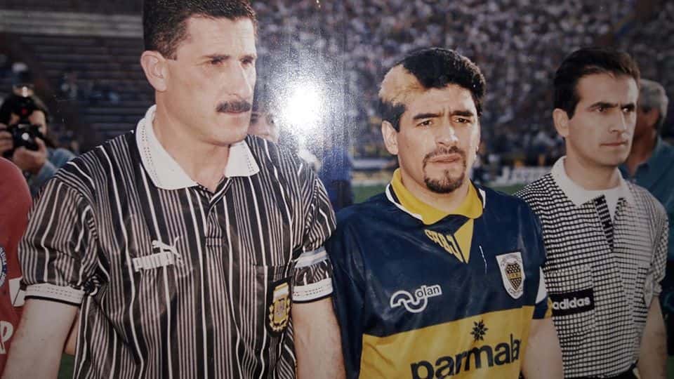 Hugo Cordero, el árbitro que dirigió a Maradona