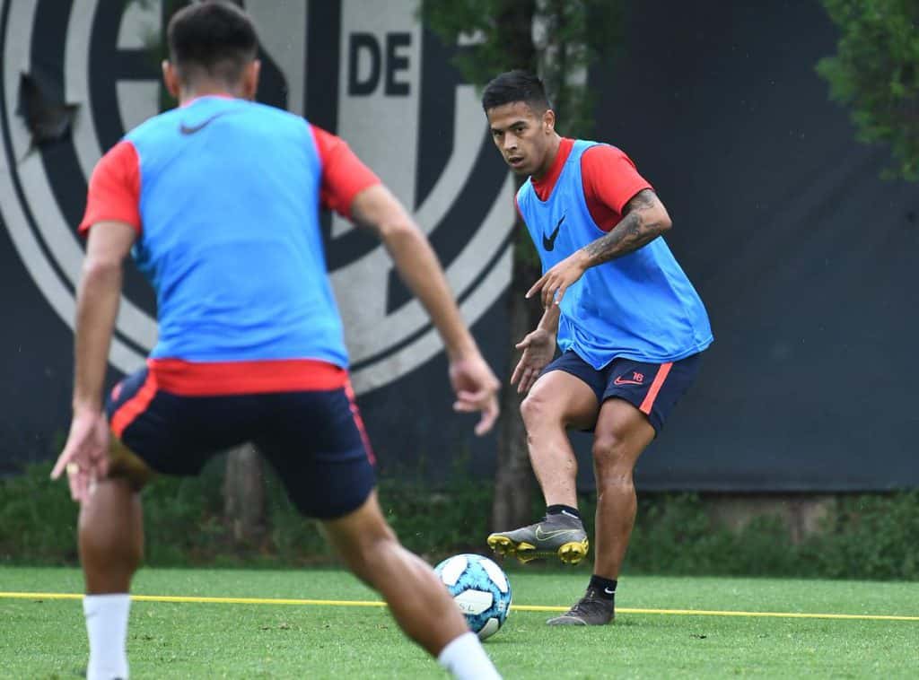 Nicolás Fernández tuvo su primer entrenamiento en San Lorenzo