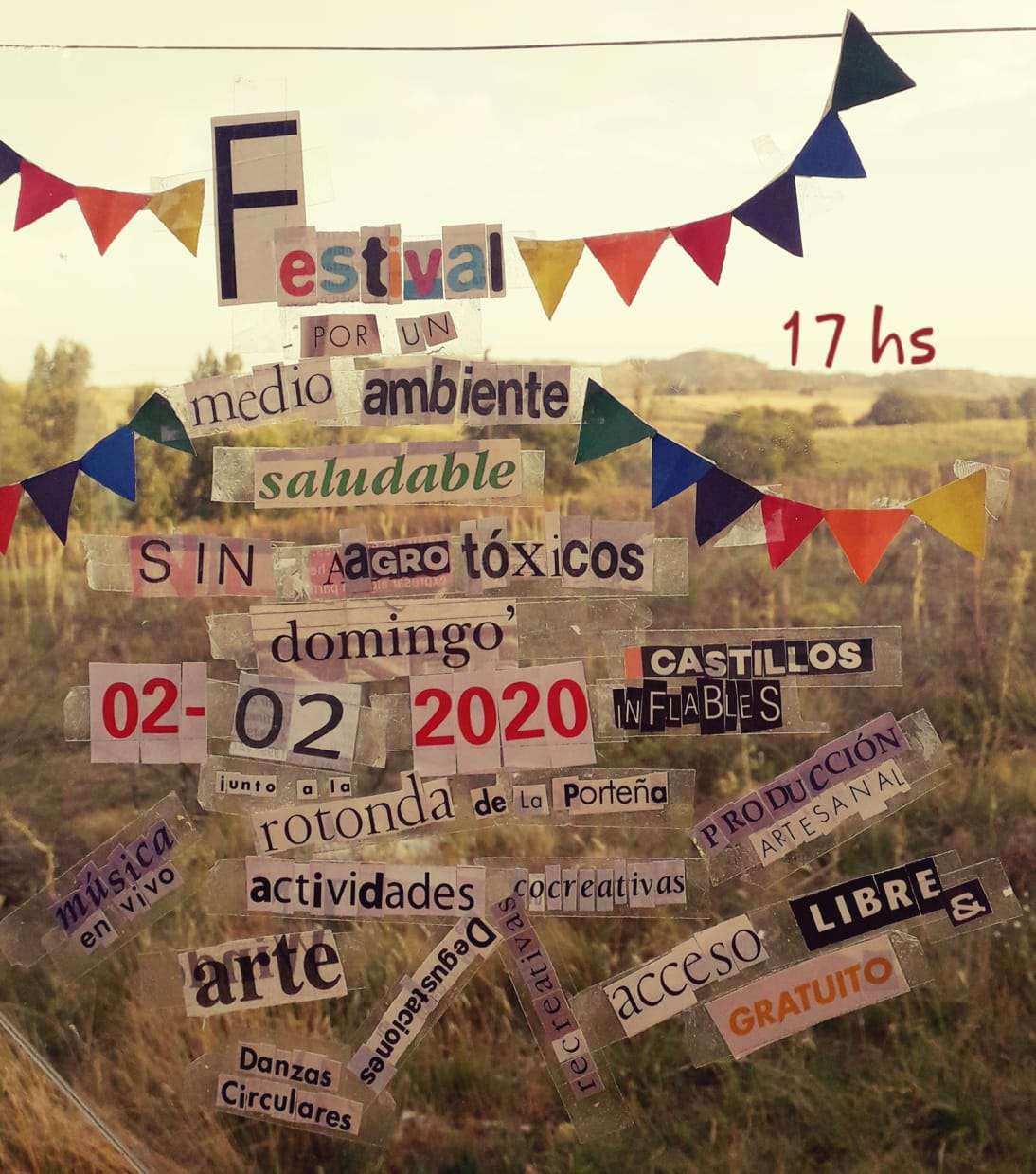 Luego de las fumigaciones, se realizará un festival por el medioambiente en La Porteña